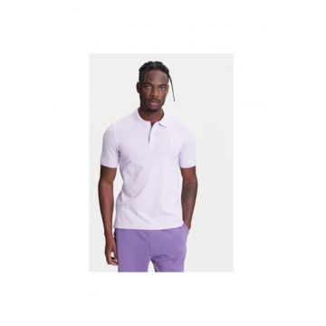 Tricou polo barbati  3WG9U301Z - Bumbac - Mov