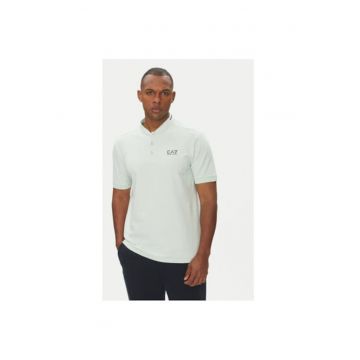 Tricou polo barbati Ea7 Emporio Armani - 7M000183 AF13511 - Bumbac - Albastru deschis