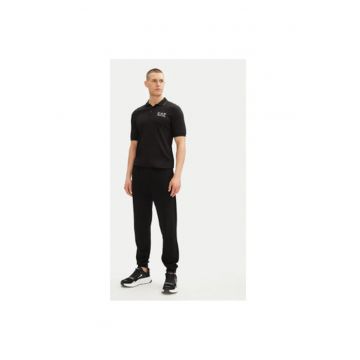 Tricou Polo barbati Ea7 Emporio Armani - 7M000300 AF13739 - Viscoza/Poliamida - Negru