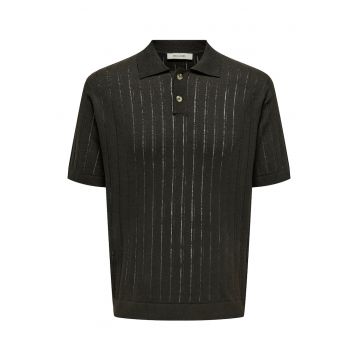 Tricou polo barbati  Sons - 22033463 - Bumbac/Poliester - Maro