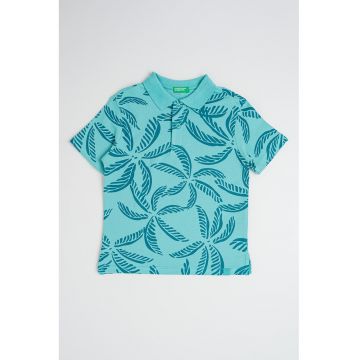Tricou polo cu imprimeu grafic