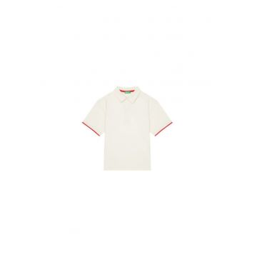 Tricou Polo pentru baieti  3MI5C301U - Bumbac organic - Bej