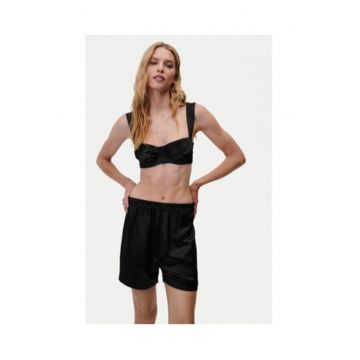 Sutien -  negru - 100% tencel -