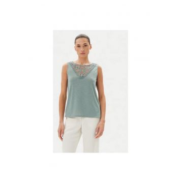 Top dama  15296246 - Poliester - Verde
