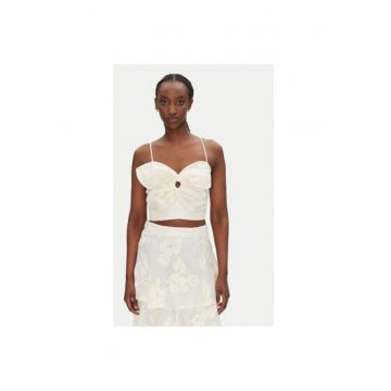 Top dama  53-2120 - Poliester - Ecru