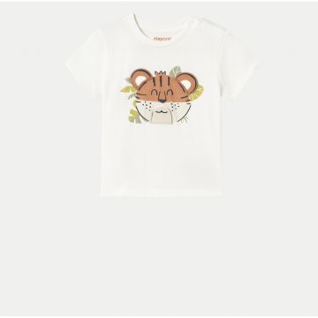 Tricou baieti  1055 - Bumbac - 4 ani - Alb