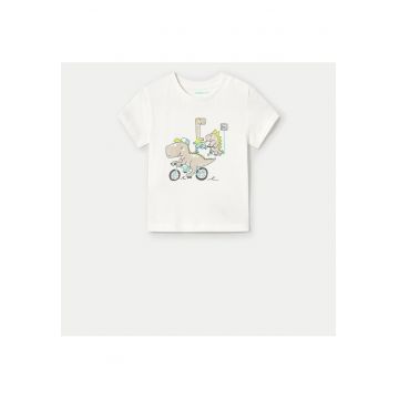 Tricou baieti  1062 - Bumbac - 4 ani - Alb