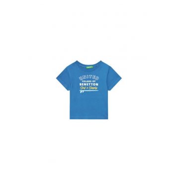 Tricou baieti  3I1XG10JO - Bumbac - Albastru