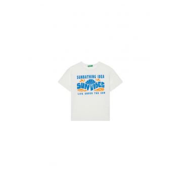 Tricou baieti  3JERC10PE - Bumbac - Alb