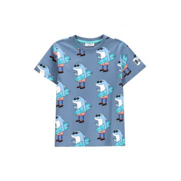 Tricou baieti  WC5143203HBK - Bumbac - Albastru