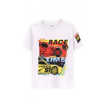 Tricou baieti  WC5143203LBD - Bumbac - Alb