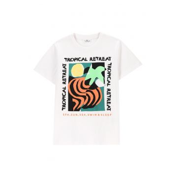 Tricou baieti  WC5143205TBJ - Bumbac - Alb
