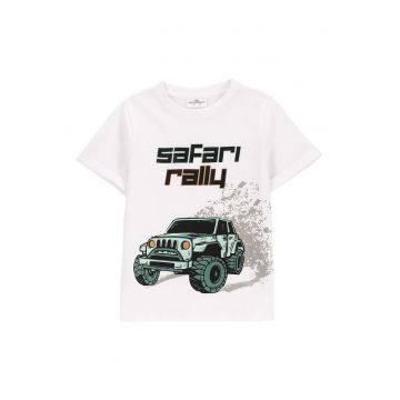 Tricou baieti  WC5143206WBK - Bumbac - Alb
