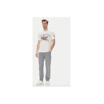 Tricou barbati  251TS2406J641 - Bumbac - 3XL INTL - Alb