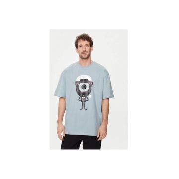 Tricou barbati -  303610685 - Bumbac - L INTL - Albastru