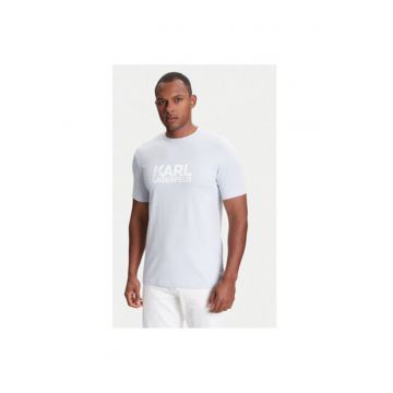 Tricou barbati  755087 553235 - Bumbac - Albastru deschis