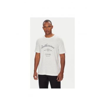 Tricou barbati  B4 20084.5283 - In/Bumbac - Alb