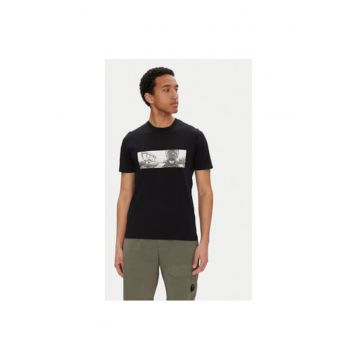 Tricou barbati C P Company - 18CMTS319A005431G - Bumbac - Negru