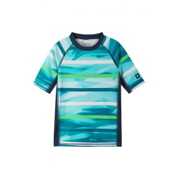 Tricou copii -  albastru - poliester-elastan -