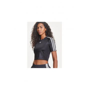 Tricou crop cu decolteu rotund 001