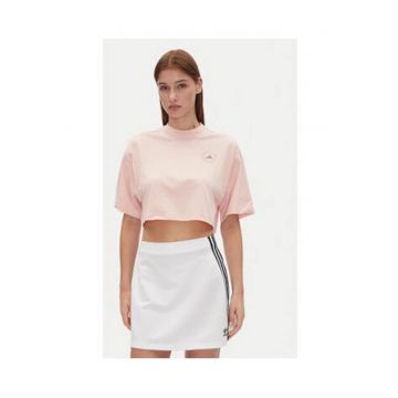 Tricou crop cu logo
