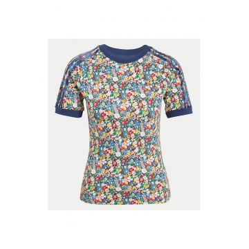 Tricou cu imprimeu logo la baza gatului slim fit lifestyle