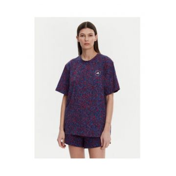 Tricou cu imprimeu si decolteu rotund