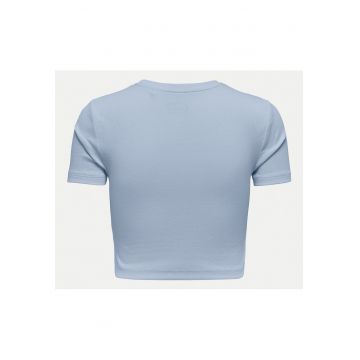 Tricou dama  15311891 - Bumbac organic - XL INTL - Albastru deschis