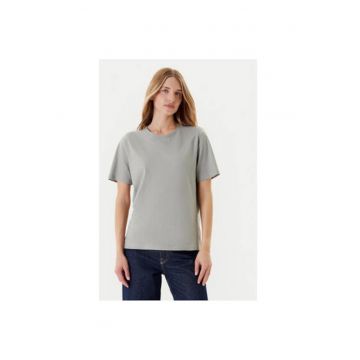 Tricou dama  3BVXD102P - Bumbac - Gri