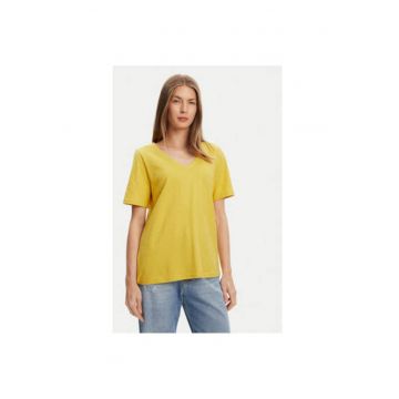 Tricou dama  3BVXD400H - Bumbac - Galben