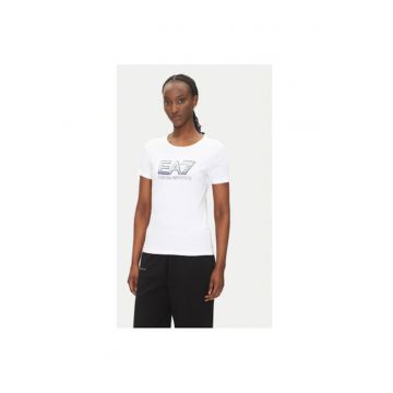 Tricou dama Ea7 Emporio Armani - 7W000183 AF10373 - Bumbac - Alb