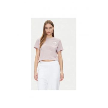 Tricou dama  NF0A87U40SO1 - Bumbac/Poliester reciclat - XL INTL - Roz