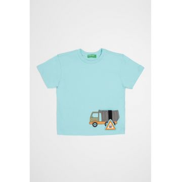 Tricou de bumbac cu imprimeu grafic