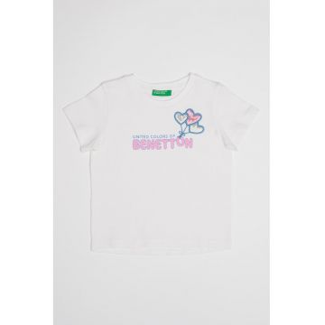 Tricou de bumbac cu paiete