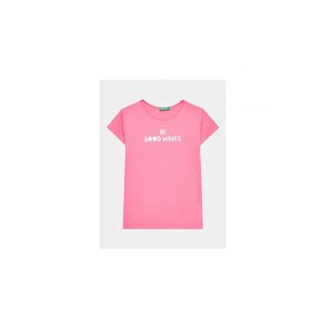 Tricou fete -  302093656 - Bumbac - Roz