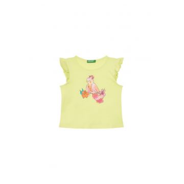 Tricou fete  3I1XG10JK - Bumbac - Galben
