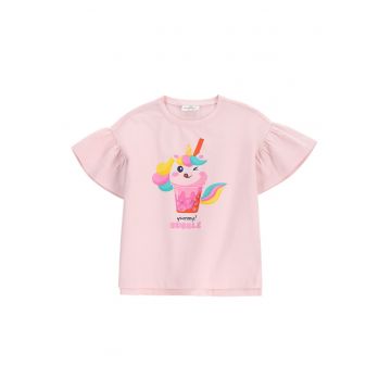 Tricou fete  WC5143201HGK - Bumbac/Elastan - Roz
