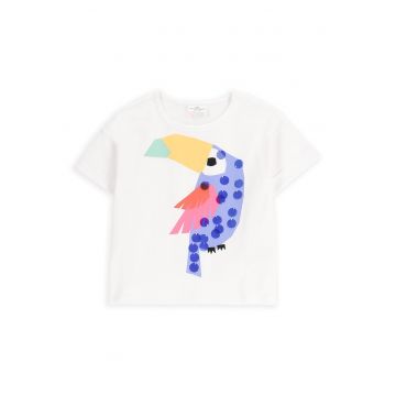Tricou fete  WC5143201TGK - Bumbac/Elastan - Alb