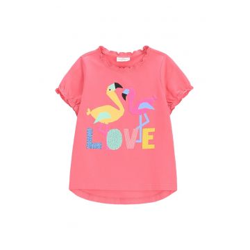 Tricou fete  WC5143203TGK - Bumbac/Elastan - Roz