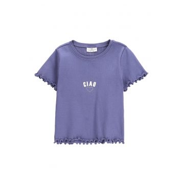 Tricou fete  WC5143205HGJ - Bumbac/Elastan - Albastru
