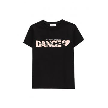 Tricou fete  WC5143227VGB - Bumbac/Elastan - Negru