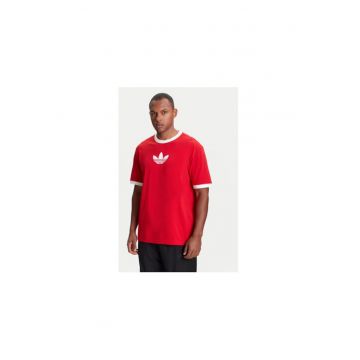 Tricou lejer cu logo frontal
