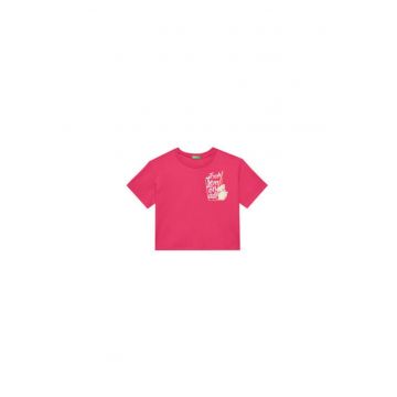 Tricou pentru fete  35RYC10OZ - Bumbac organic - Roz