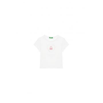 Tricou pentru fete  3I1XG10HU - Bumbac - Alb