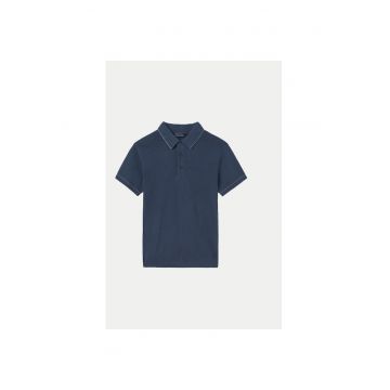 Tricou Polo baieti  6129 - Bumbac/Poliamida - Bleumarin