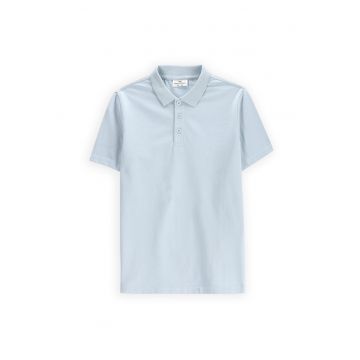 Tricou Polo baieti  WC5143601VBB - Bumbac/Elastan - Albastru deschis