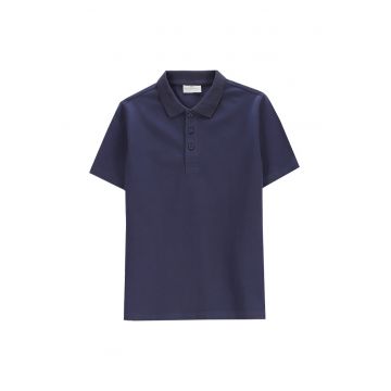 Tricou Polo baieti  WC5143601VBB - Bumbac/Elastan - Bleumarin