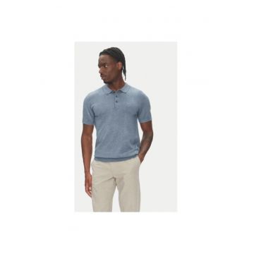 Tricou Polo barbati  30-800159 - Viscoza/Nylon - Albastru