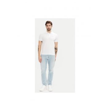 Tricou Polo barbati Ea7 Emporio Armani - 8NPF14 PJVQZ - Bumbac/Elastan - 3XL INTL - Alb