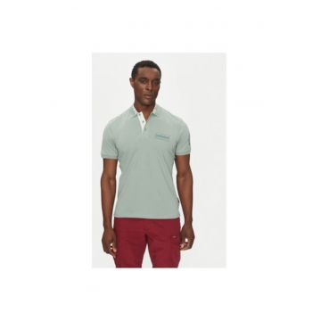 Tricou polo barbati  NP0A4IN9G1X1 - Bumbac - Verde